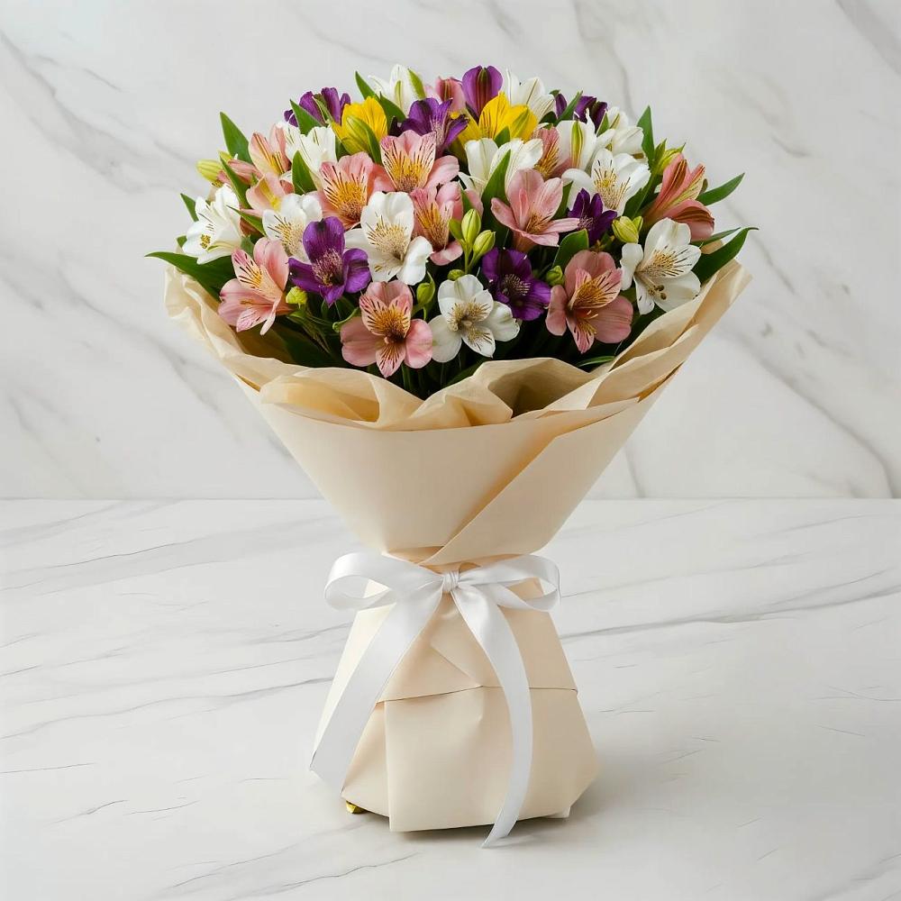 Букет цветов из: Альстромерии в Вяземском