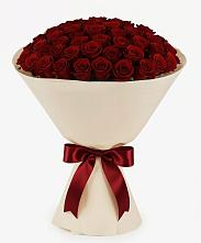 Букет 101 Бордовая роза Блэк Бакарра в Вяземском