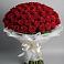 Букет 101 Красная роза Блэк Мэджик в Вяземском