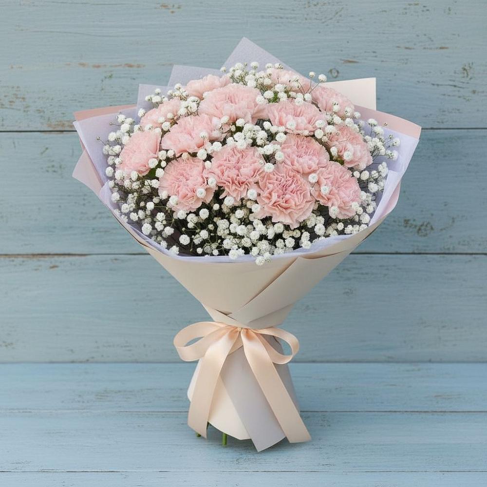 Букет цветов из: Гвоздики в Вяземском