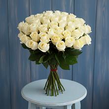 Букет 51 Белая роза Эдлесс Лав #REPLACE_PRED# Вяземском