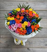 Букет цветов из:  Розы и Хризантемы в Вяземском