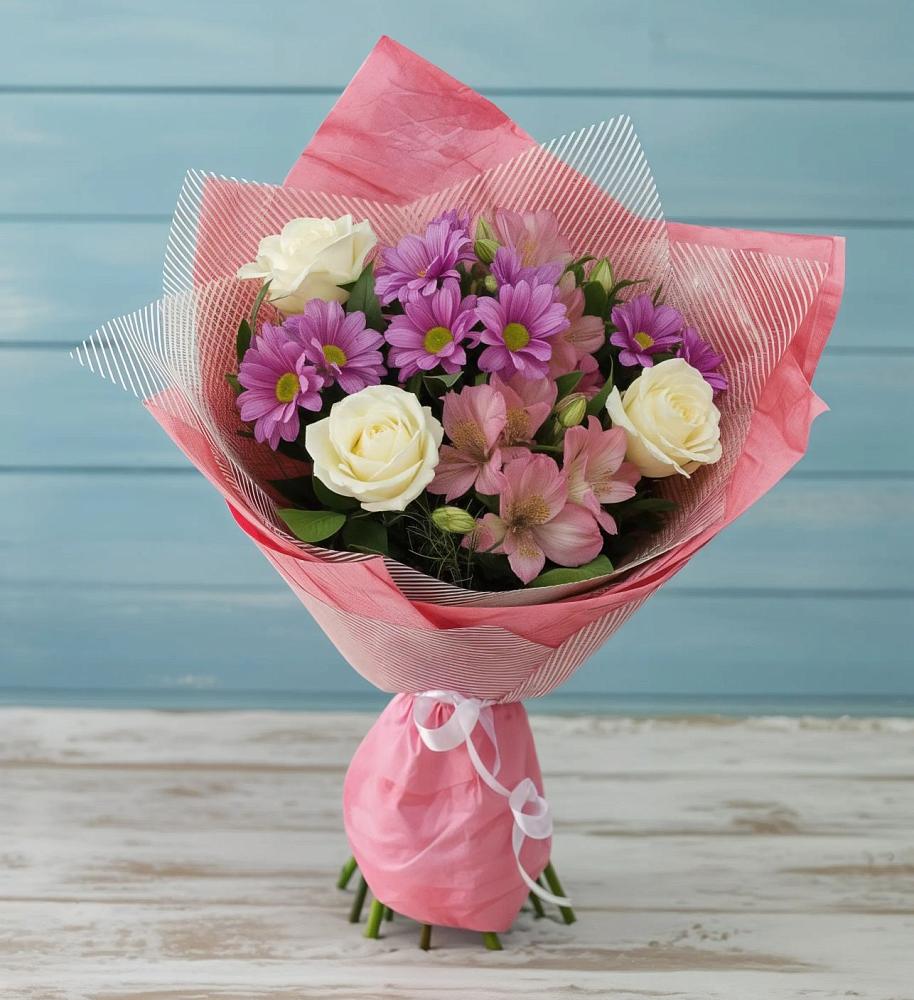 Букет цветов из: Герберы в Вяземском