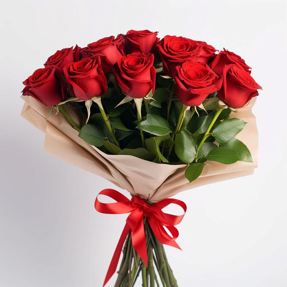 Букет 11 Красных роз Эдлесс Лав в Вяземском