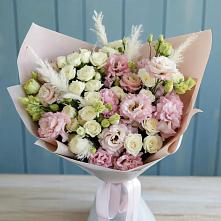 Букет цветов из:  Альстромерии и Розы в Вяземском